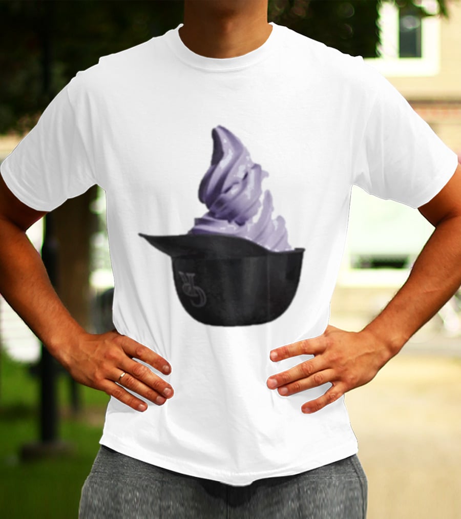Colorado Rockies Boozy Ice Cream Purple Soft Serve Treat T-Shirt
