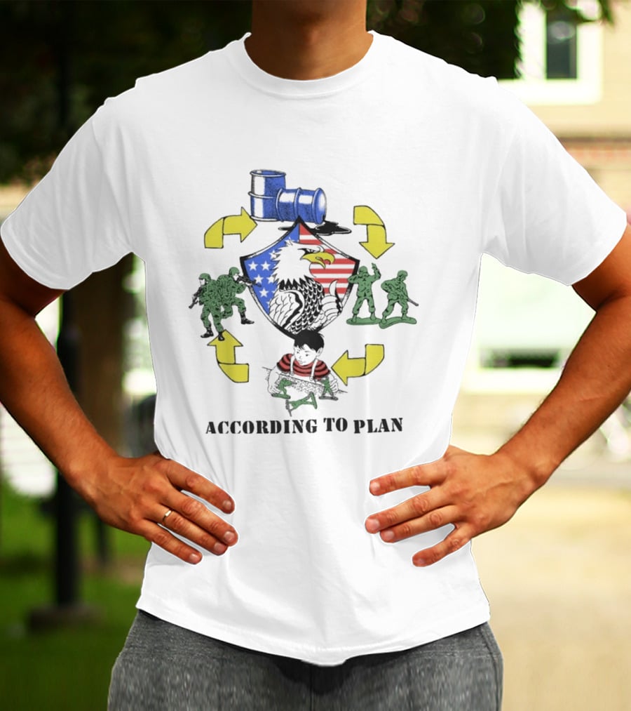 Eagle Crest Soldiers And Train Cycle According To Plan Ideologie T-Shirt