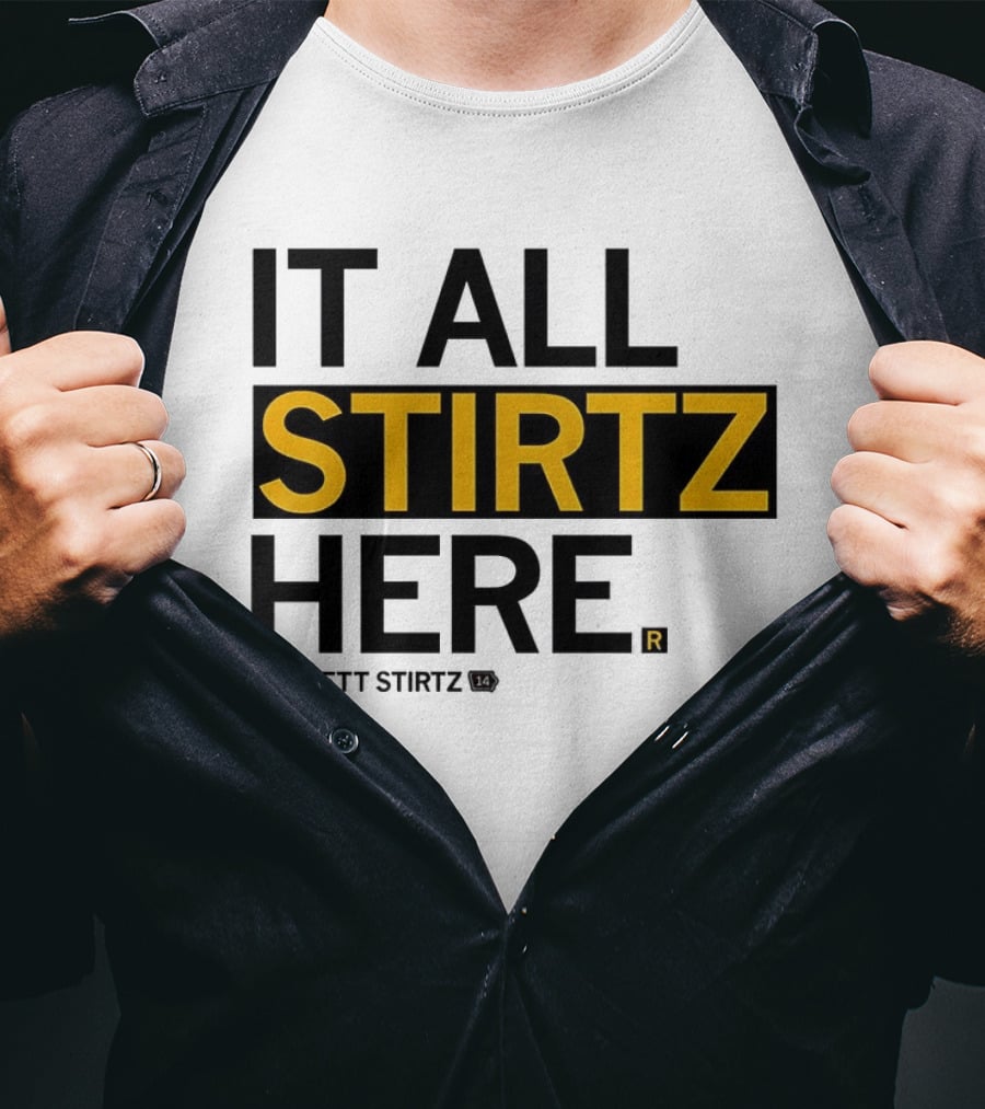 It All Stirtz Here Bennett Stirtz Iowa Hawkeyes Men's Basketball T-Shirt