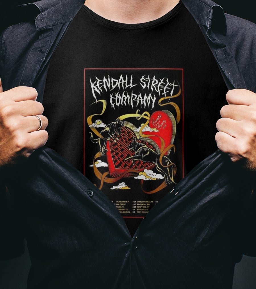 Kendall Street Company 2026 Lovers Tour Dates And Cities T-Shirt
