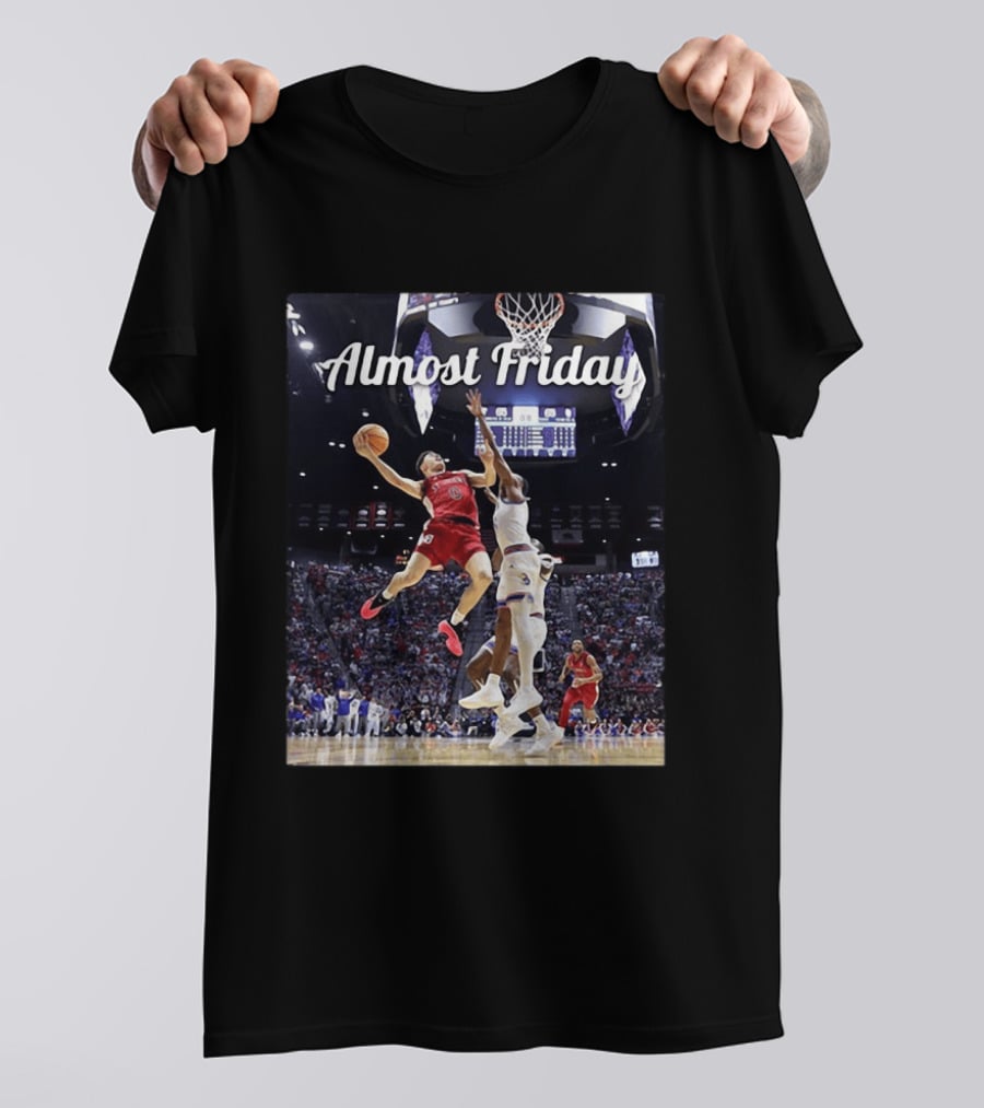 Almost Friday St. John's Basketball 2026 March Madness Action T-Shirt