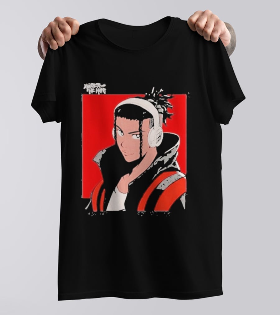 Monsters We Make Jabari Booker Headphones Red Jacket T-Shirt