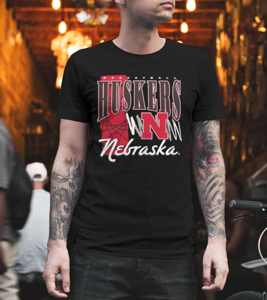 Basketball Huskers N Nebraska T-Shirt