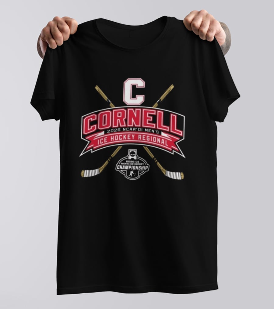 Cornell Big Red 2026 NCAA DI Men's Ice Hockey Regional Championship T-Shirt