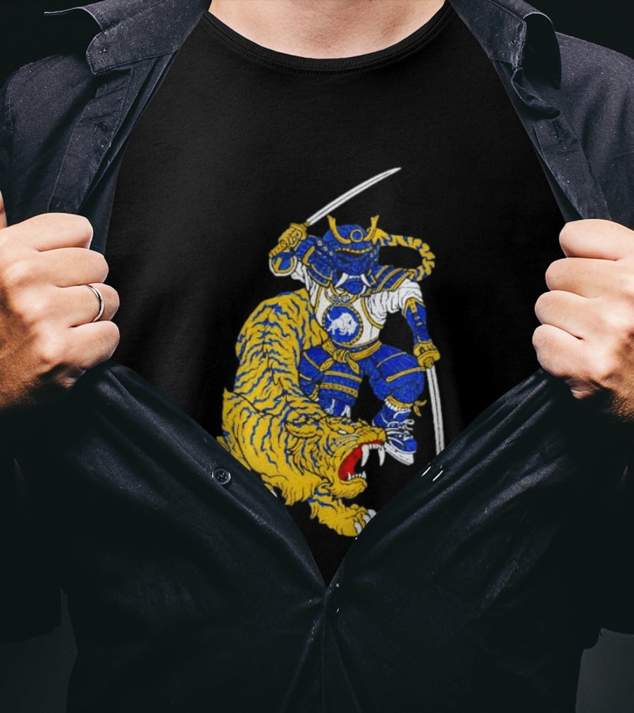 Warpath Buffalo Sabres Samurai With Tiger T-Shirt