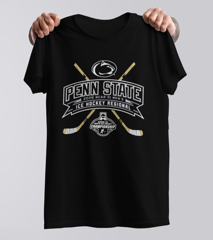 Penn State Nittany Lions 2026 NCAA DI Men's Ice Hockey Regional Championship T-Shirt
