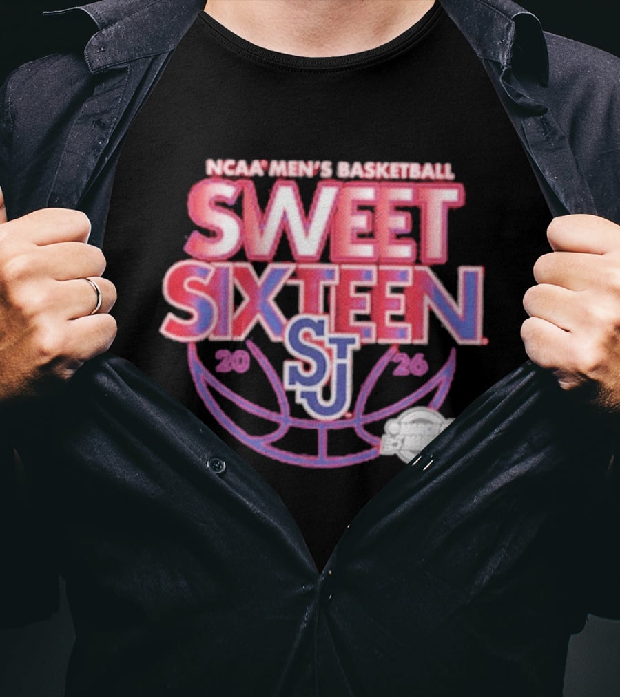 NCAA Men's Basketball Sweet Sixteen 2026 St. John's Red Storm T-Shirt