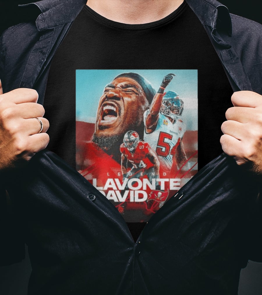 Lavonte David Legend Tampa Bay Buccaneers NFL Collage T-Shirt