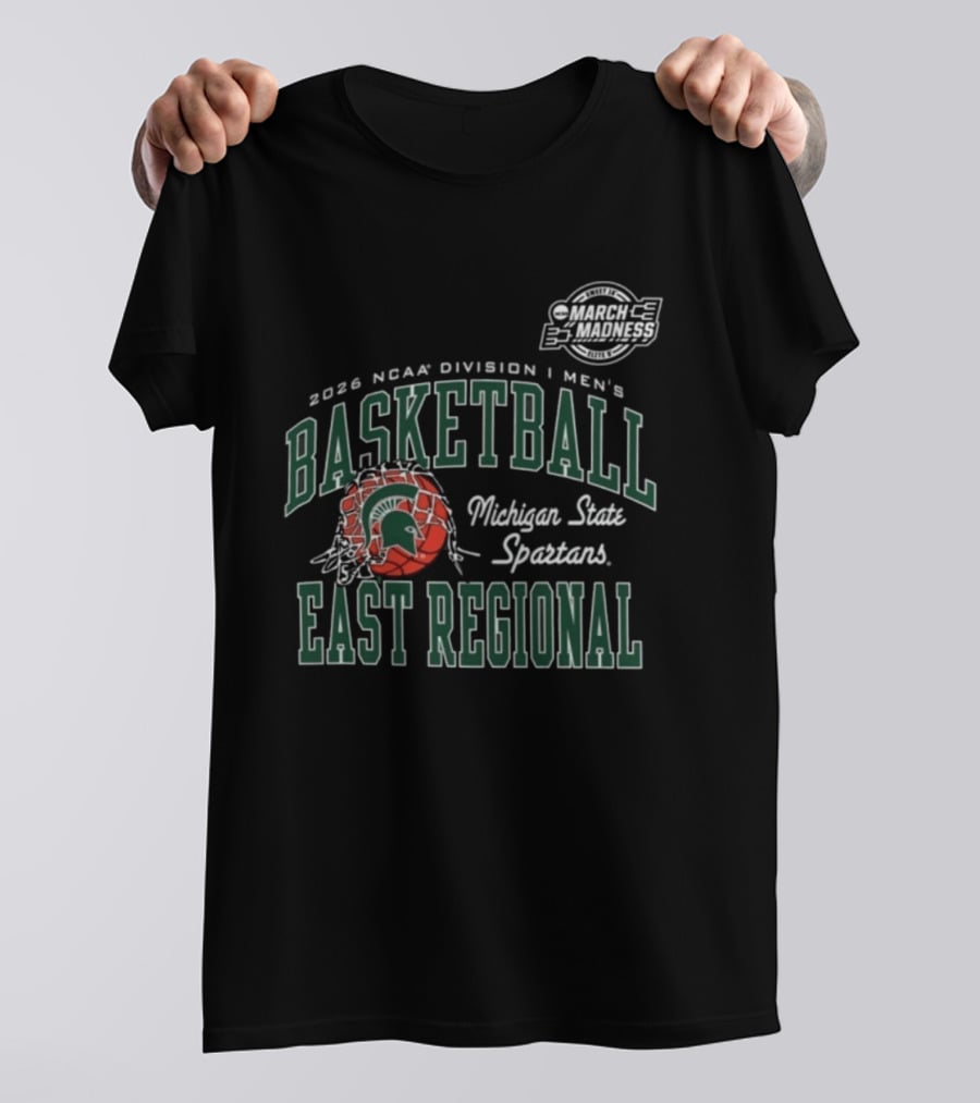 Michigan State Spartans 2026 NCAA Division I Men's Basketball East Regional T-Shirt