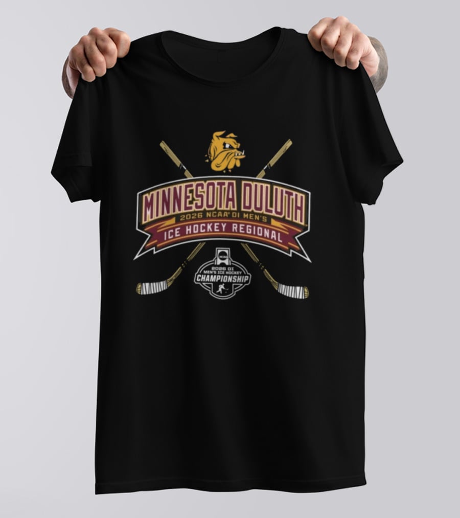 Minnesota Duluth Bulldogs 2026 NCAA DI Men's Ice Hockey Regional Tournament T-Shirt