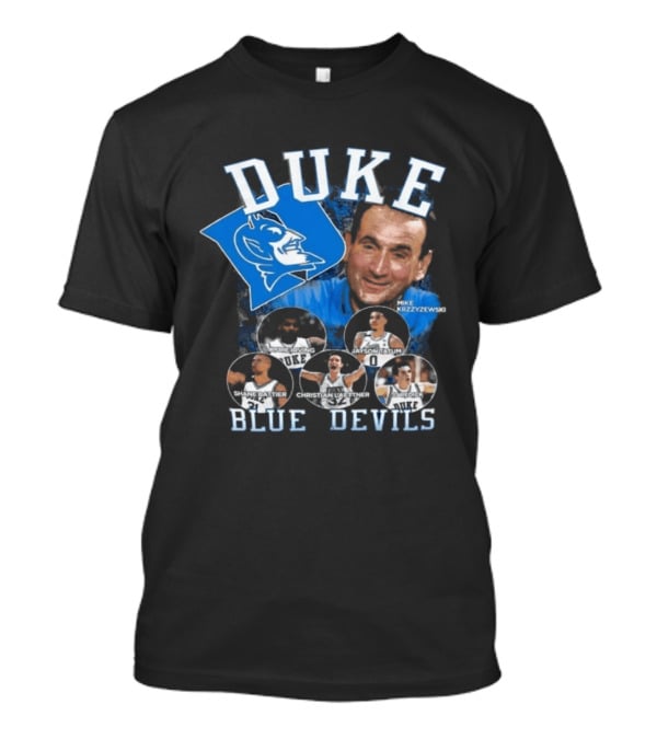 Duke Blue Devils Coach Krzyzewski Celebration Tommy McBuckets T-Shirt