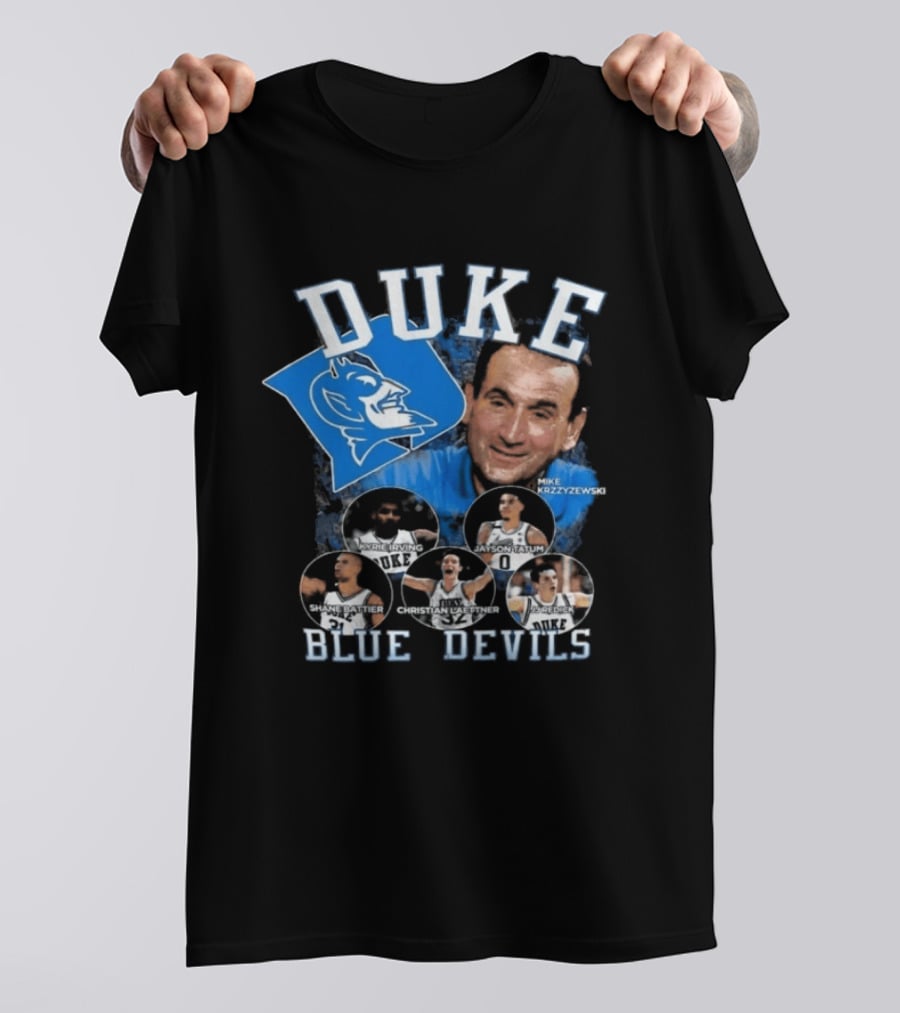 Duke Blue Devils Coach Krzyzewski Celebration Tommy McBuckets T-Shirt