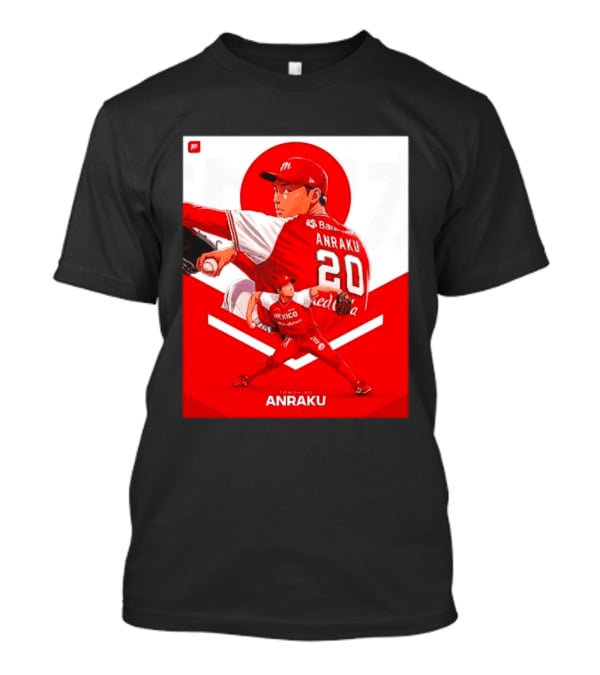 Tomohiro Anraku Diablos Rojos México Baseball Pitcher 20 Red Uniform T-Shirt