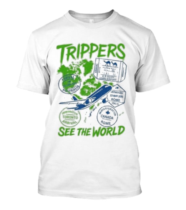 Trippers Travel Explore Adventure See The World T-Shirt
