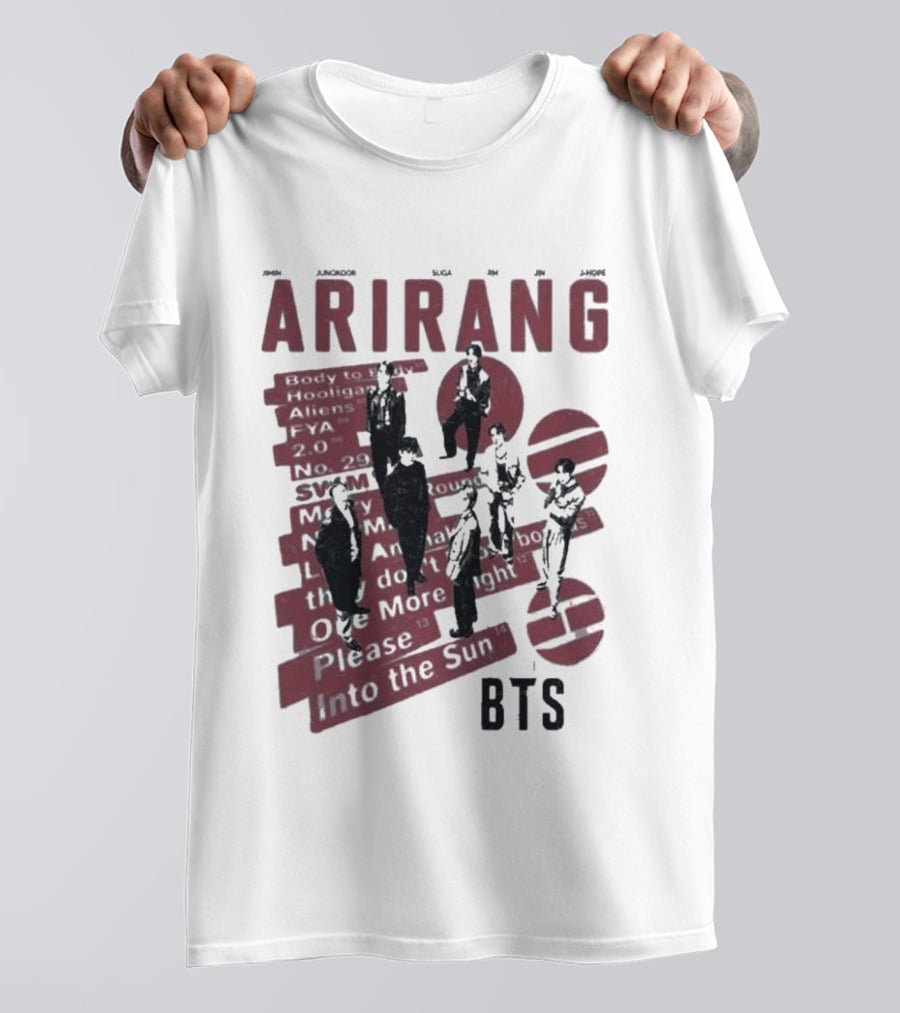 Arirang BTS Kpop Comfort Colors Jungkook Jimin Suga RM V Jin Jhope T-Shirt