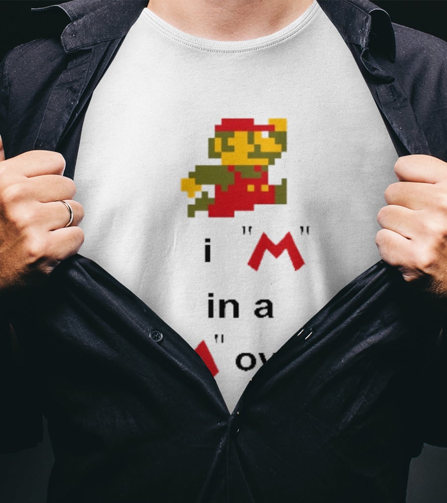 Super Mario I'm In A Pixel Art Movie T-Shirt