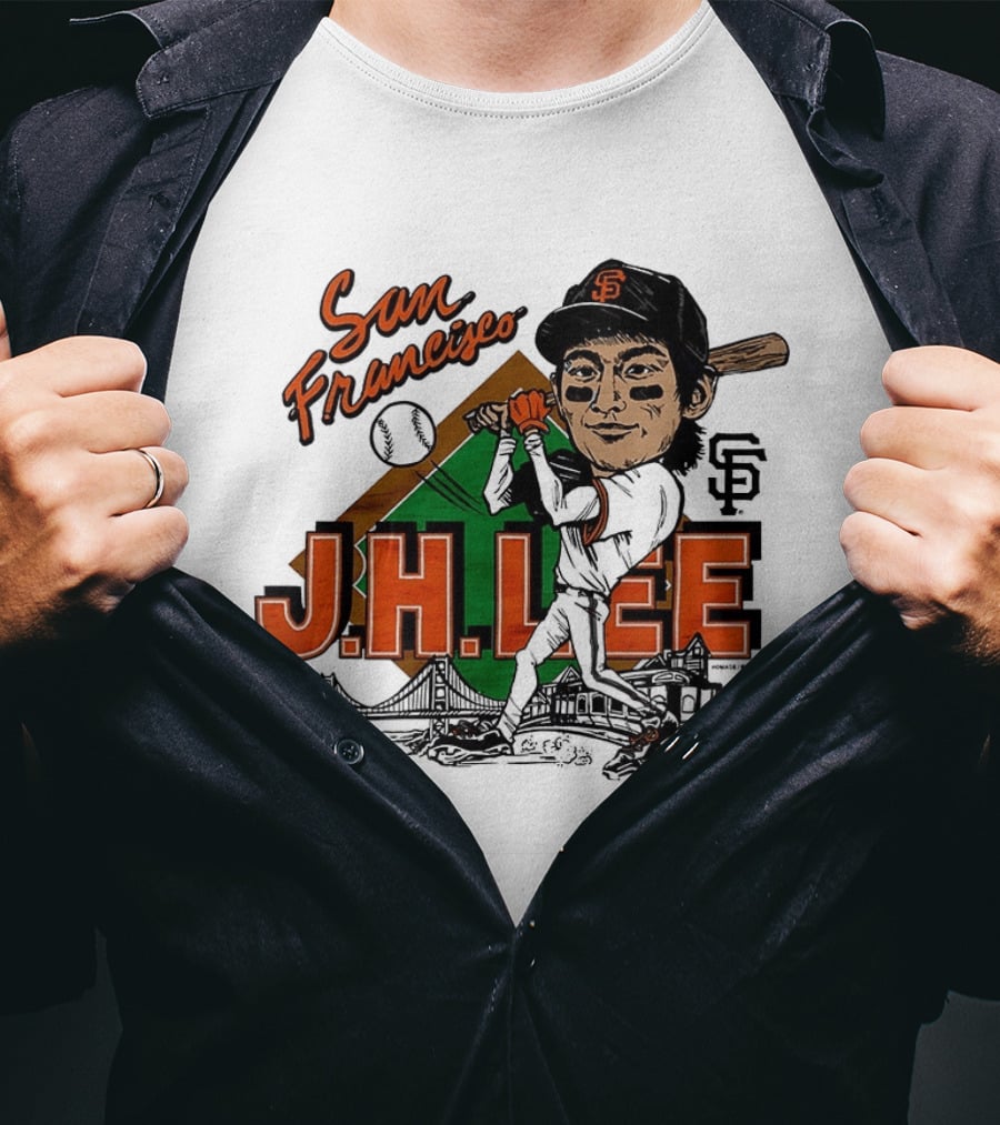 San Francisco Giants J.H. Lee Caricature T-Shirt