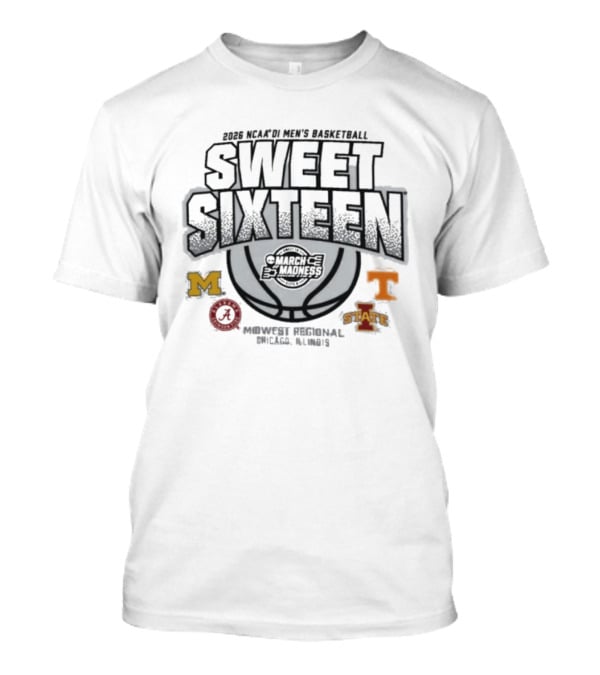 2026 NCAA DI Men's Basketball Sweet Sixteen Midwest Regional Chicago March Madness Critical Oil Estates T-Shirt