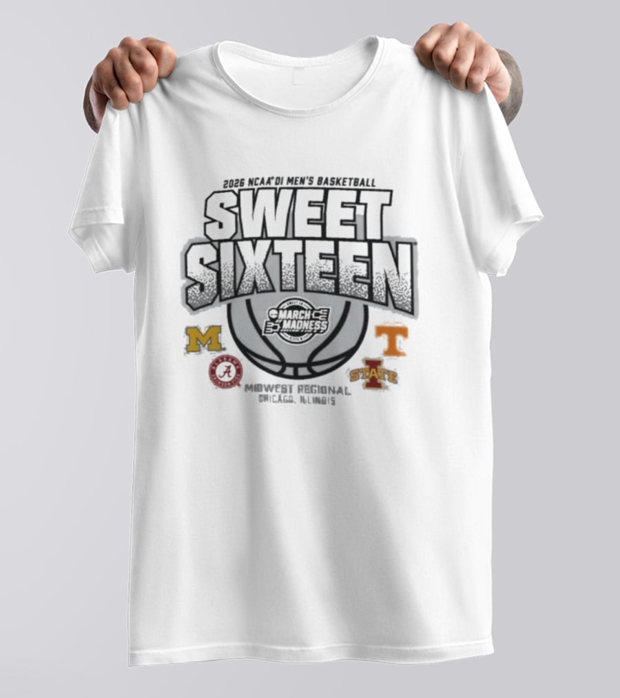 2026 NCAA DI Men's Basketball Sweet Sixteen Midwest Regional Chicago March Madness Critical Oil Estates T-Shirt