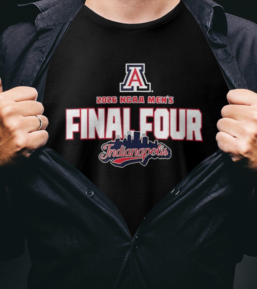 Arizona Wildcats 2026 NCAA Men's Basketball Final Four Indianapolis T-Shirt