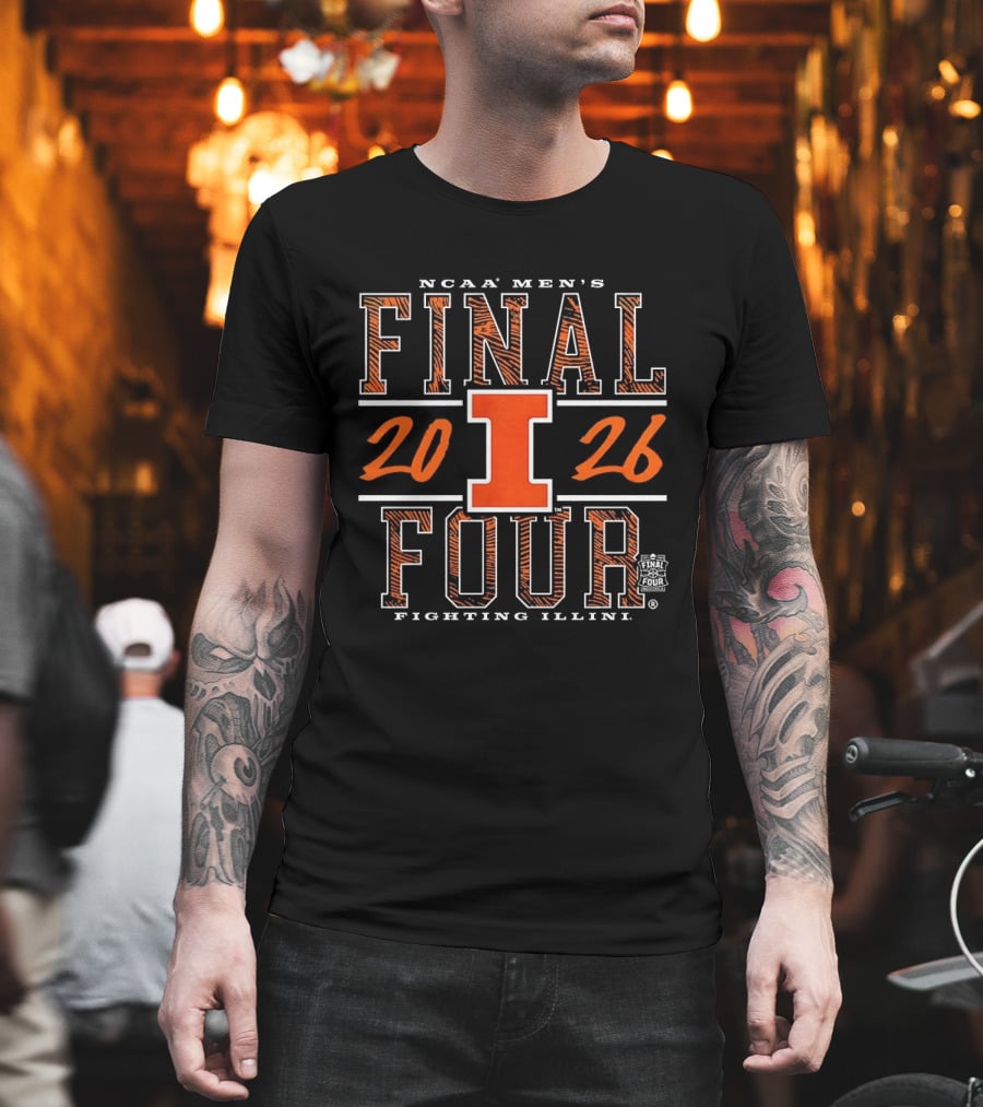 NCAA Men's Final Four 2026 Illinois Fighting Illini Basketball T-Shirt