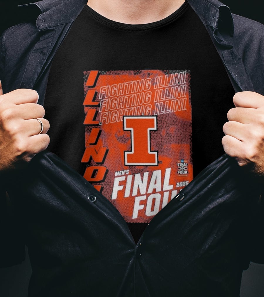 Illinois Fighting Illini Men's Final Four 2026 Basketball T-Shirt