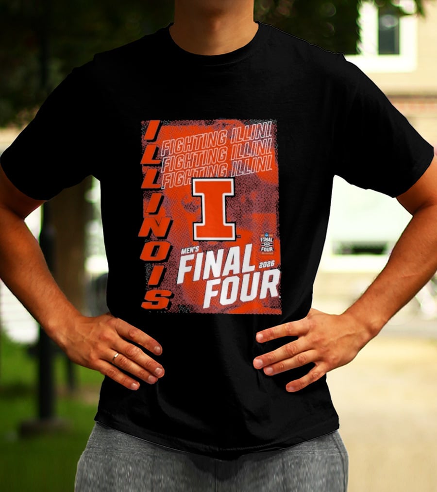 Illinois Fighting Illini Men's Final Four 2026 Basketball T-Shirt