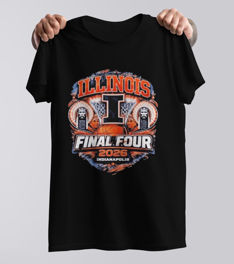 Illinois Basketball Final Four 2026 Indianapolis March Madness Illini T-Shirt