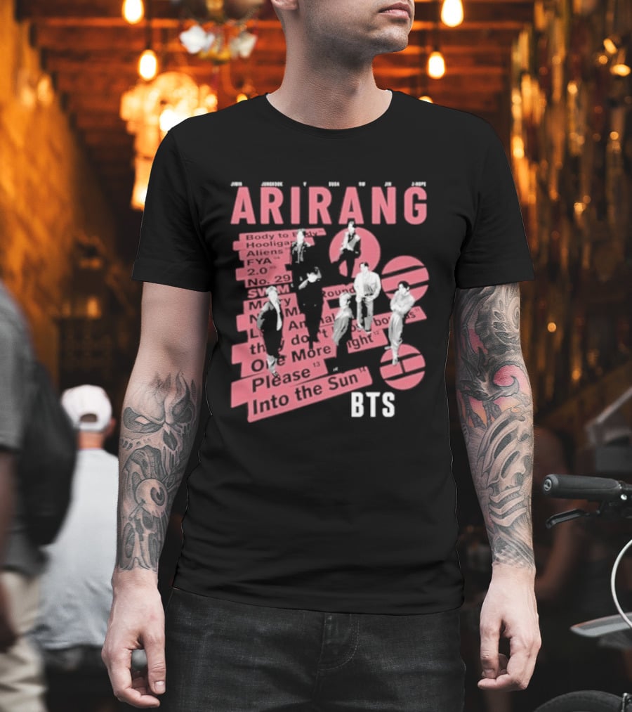 BTS Arirang World Tour 2026 Concert Please Into The Sun T-Shirt