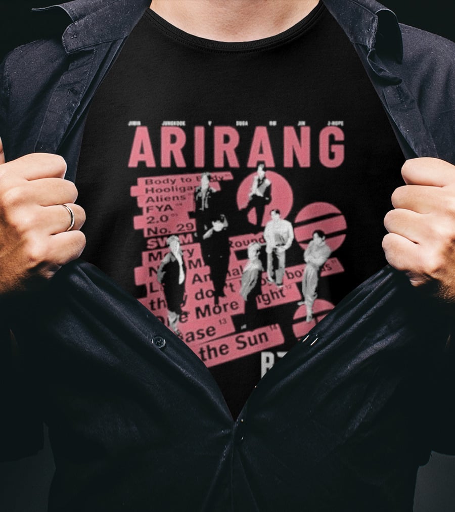 BTS Arirang World Tour 2026 Concert Please Into The Sun T-Shirt