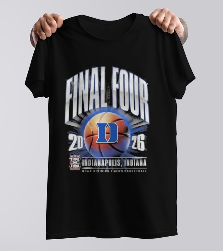 Duke Blue Devils 2026 Final Four NCAA Men's Basketball Tournament March Madness Indy T-Shirt