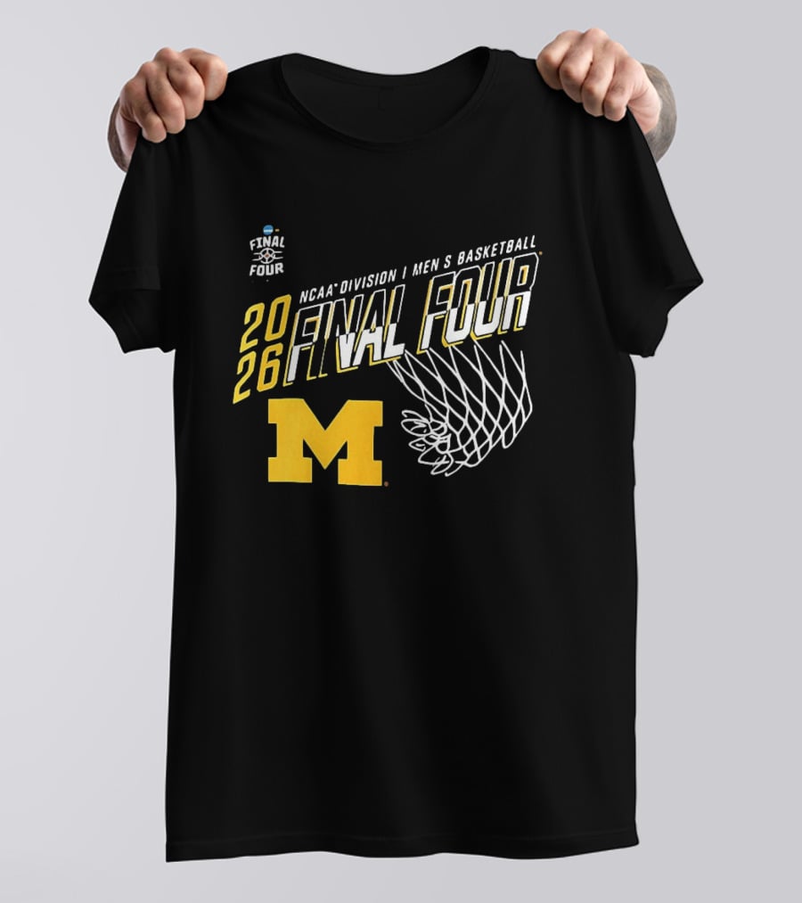 NCAA Division I Men's Basketball 2026 Final Four Michigan Wolverines T-Shirt