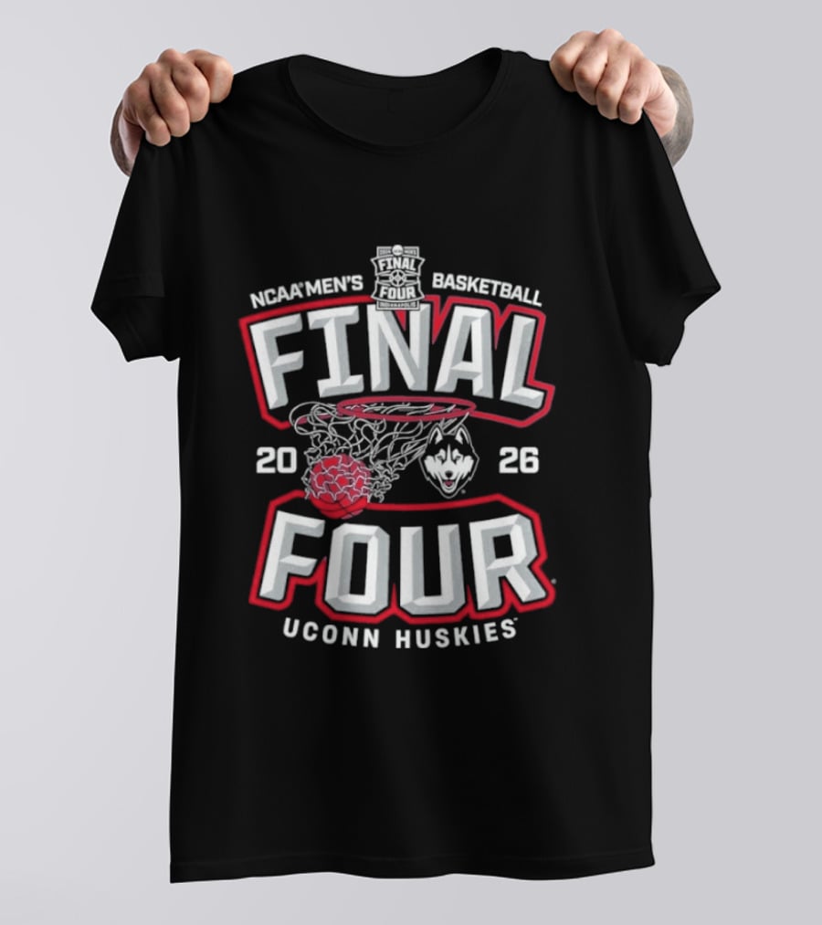 NCAA Men's Basketball Final Four 2026 UConn Huskies T-Shirt