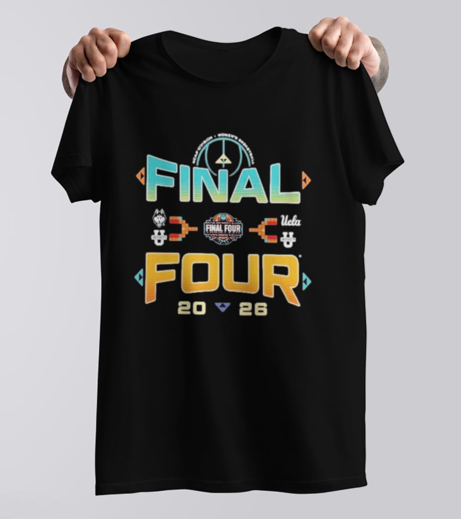 Final Four NCAA Women's Basketball Tournament March Madness 2026 UConn Michigan Move Zone T-Shirt