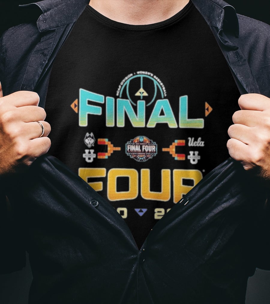 Final Four NCAA Women's Basketball Tournament March Madness 2026 UConn Michigan Move Zone T-Shirt