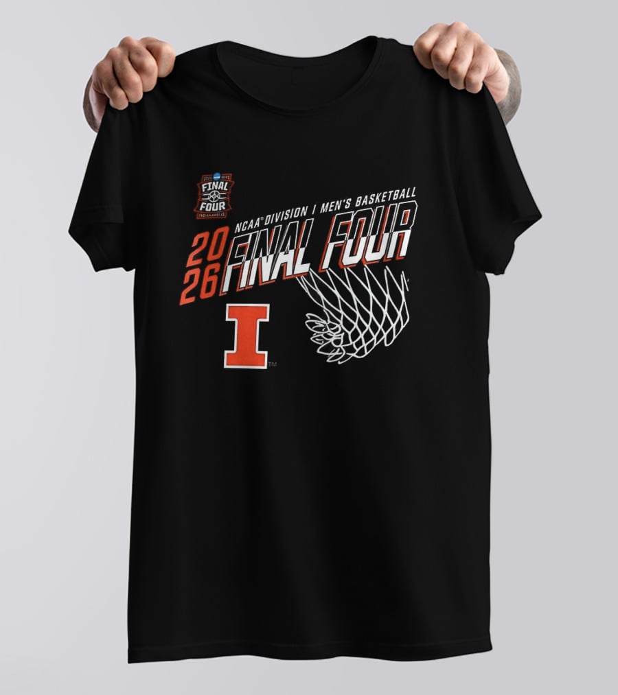 2026 Illinois Fighting Illini NCAA Men's Basketball Final Four March Madness Minneapolis Indianapolis Louisville Denver T-Shirt