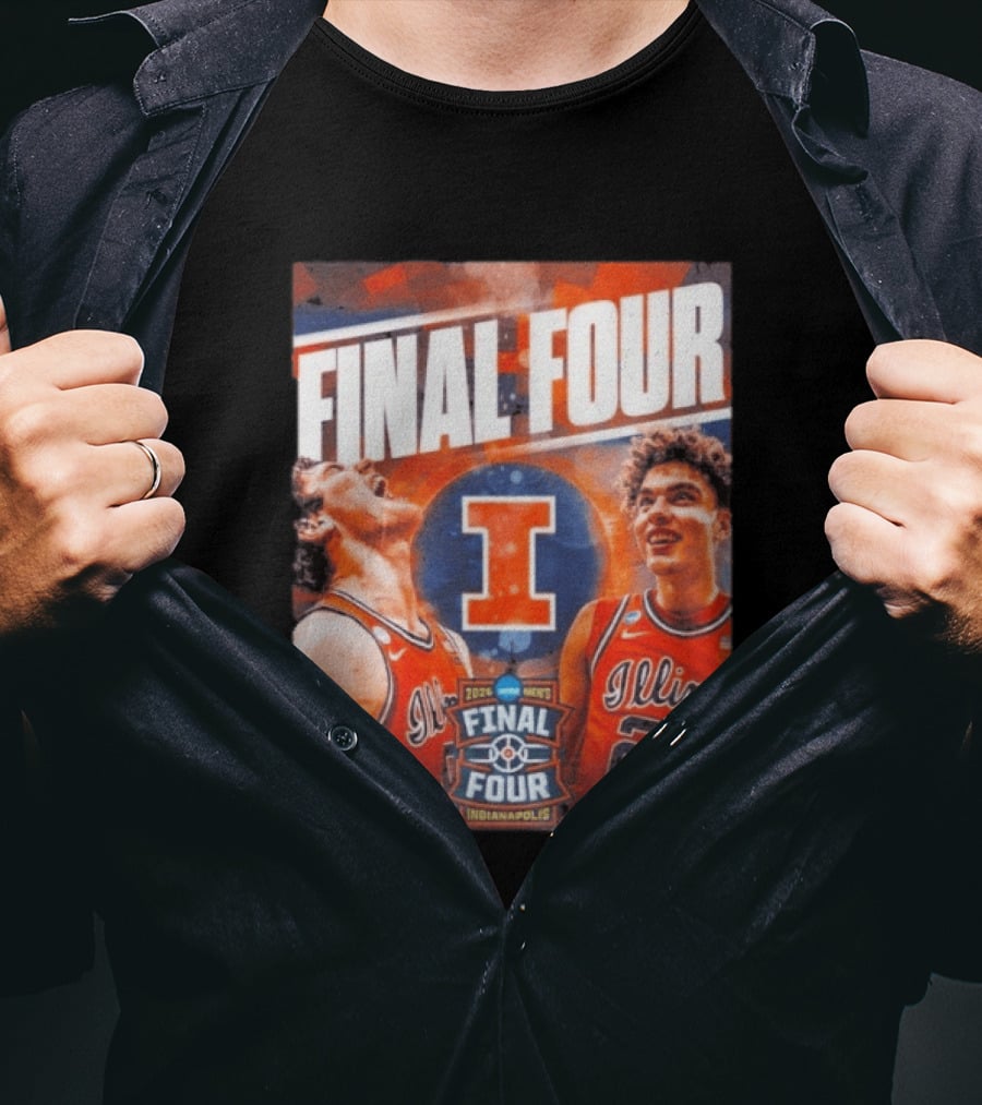 Final Four 2026 Illinois Fighting Illini Indianapolis NCAA Mens Basketball T-Shirt