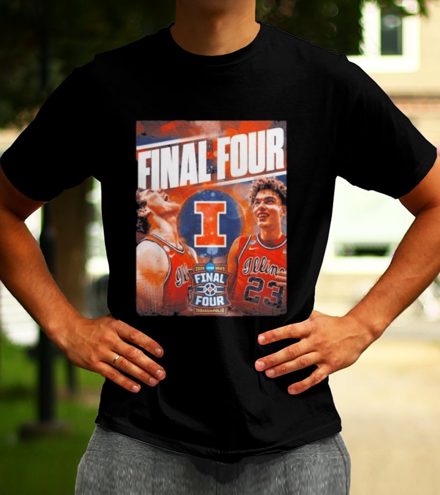 Final Four 2026 Illinois Fighting Illini Indianapolis NCAA Mens Basketball T-Shirt