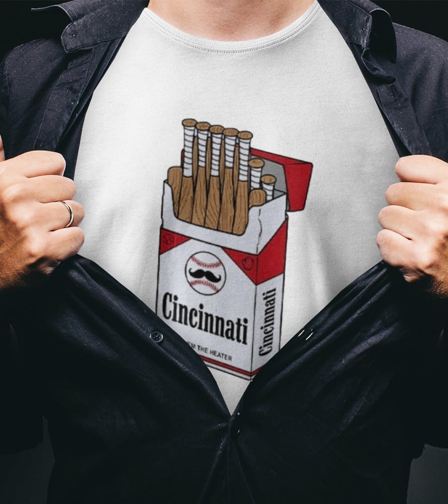 Cincinnati Give 'Em The Heater Baseball Bat Pack T-Shirt