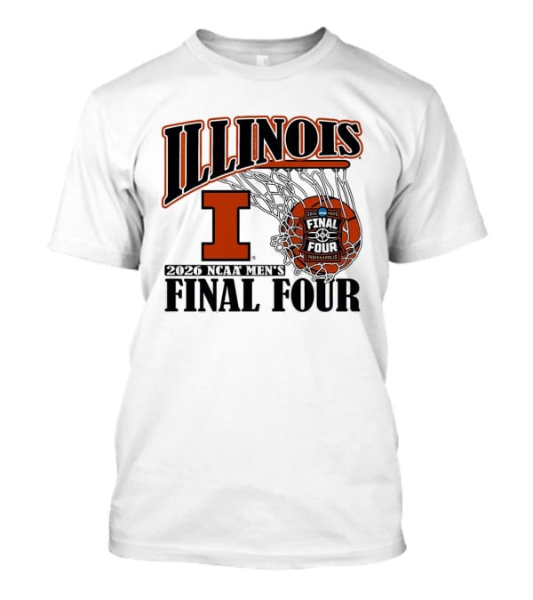 Illinois Fighting Illini NCAA Men's Basketball Final Four 2026 Indianapolis T-Shirt
