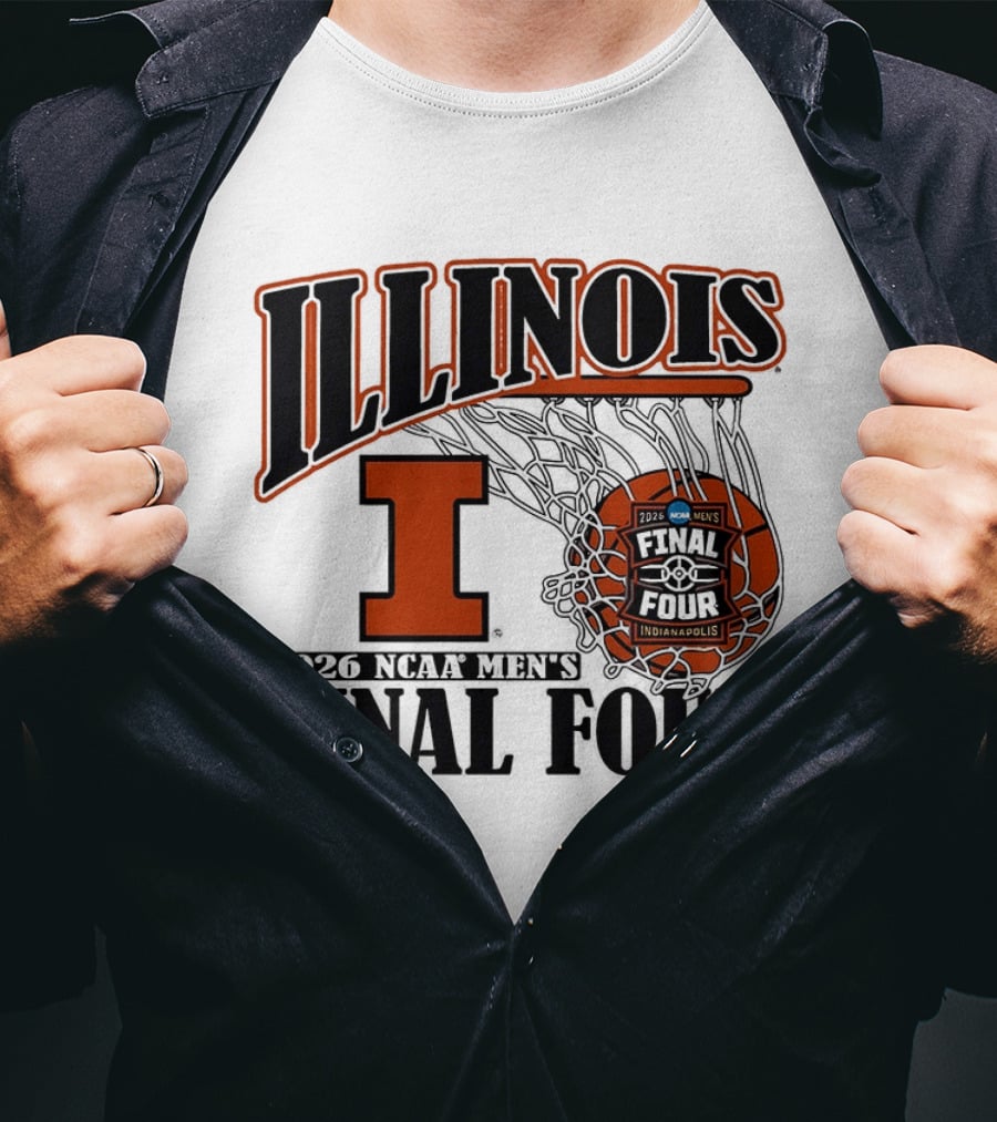 Illinois Fighting Illini NCAA Men's Basketball Final Four 2026 Indianapolis T-Shirt