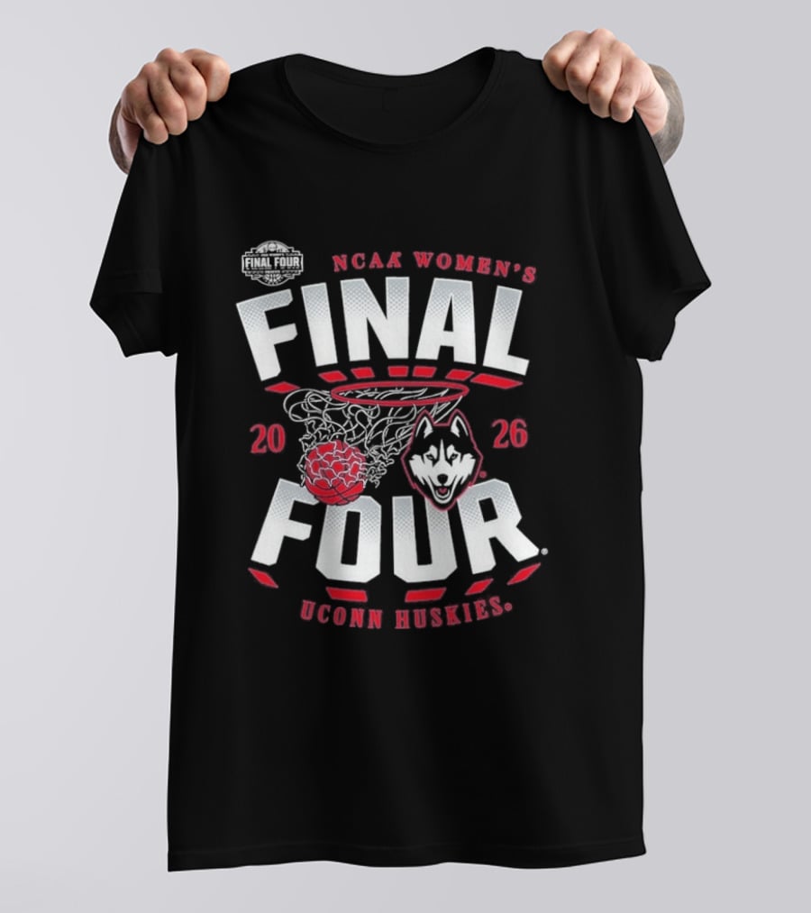 NCAA Women's Final Four 2026 UConn Huskies Basketball Championship T-Shirt