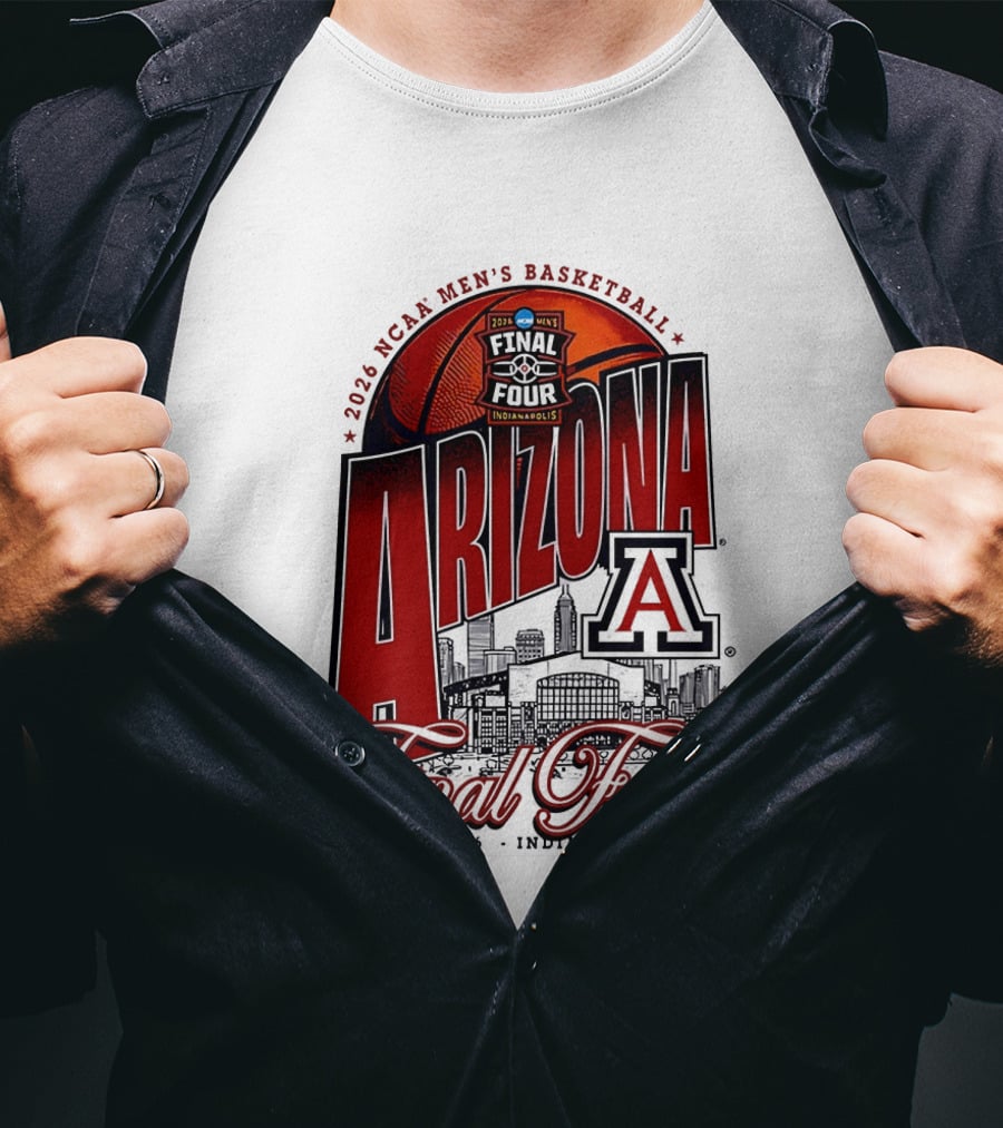 2026 NCAA Men's Basketball Final Four Arizona Wildcats April 4 Indianapolis T-Shirt