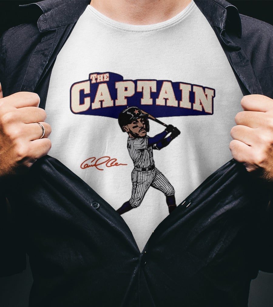 The Captain Carlos Correa Houston Astros Baseball Caricature T-Shirt