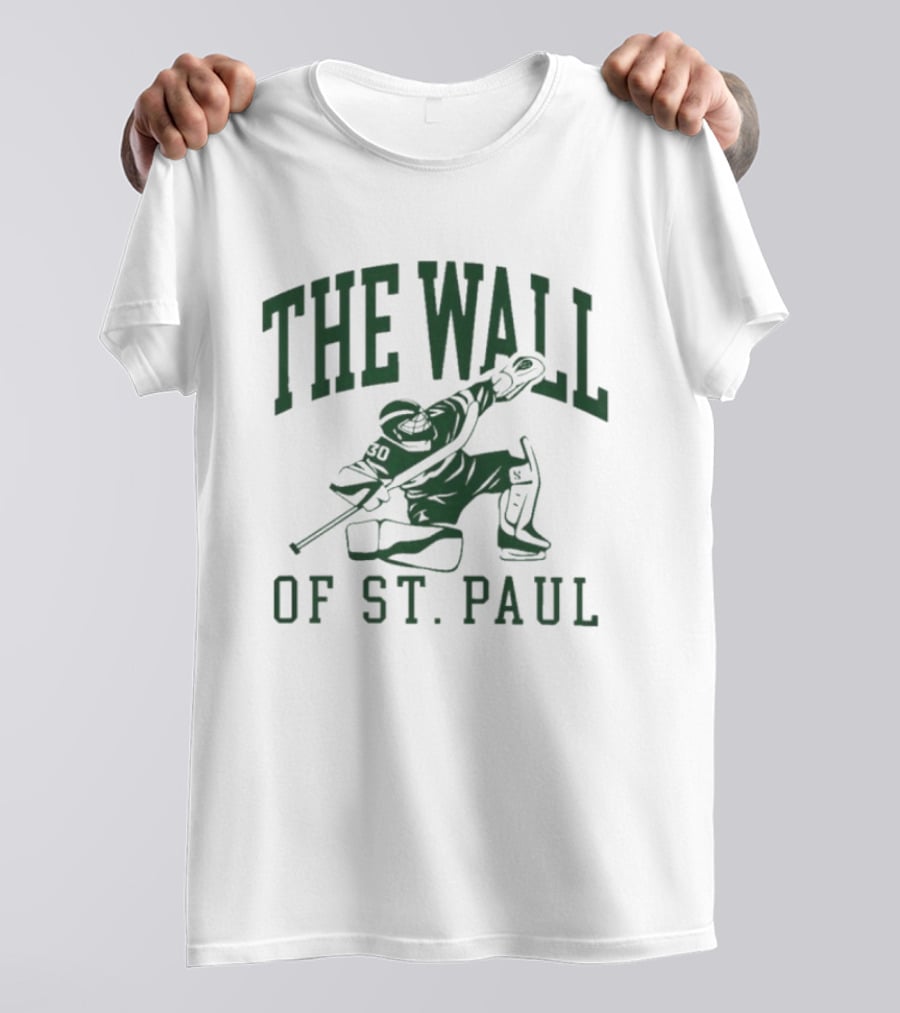 The Wall Of St. Paul Hockey Goalie 30 Jesper Wallstedt T-Shirt