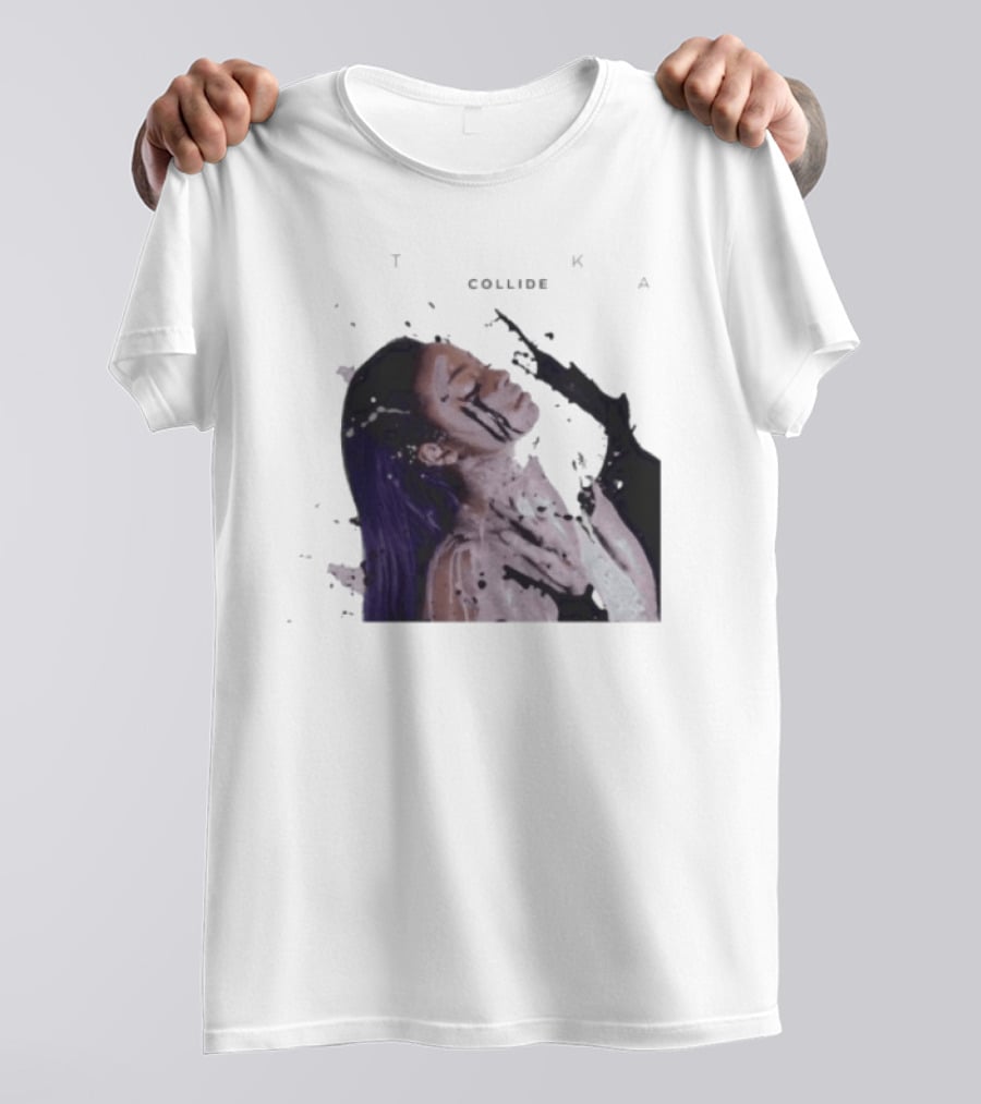 Justine Skye Collide Tyga Portrait With Artistic T-Shirt