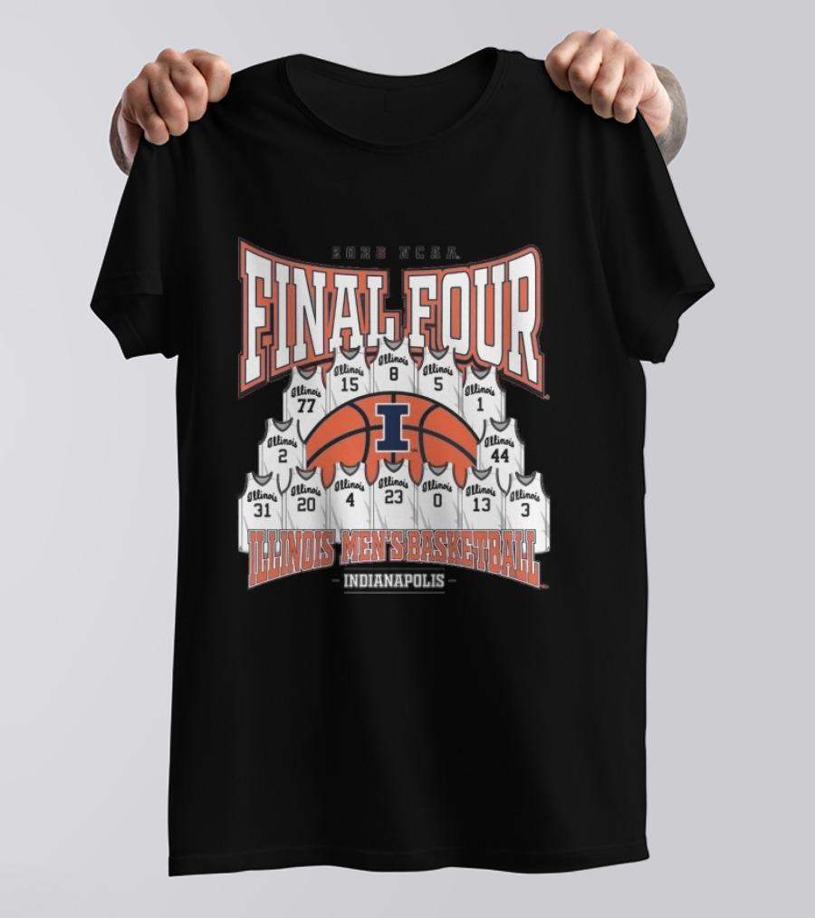2026 NCAA Final Four Illinois Mens Basketball Indianapolis T-Shirt