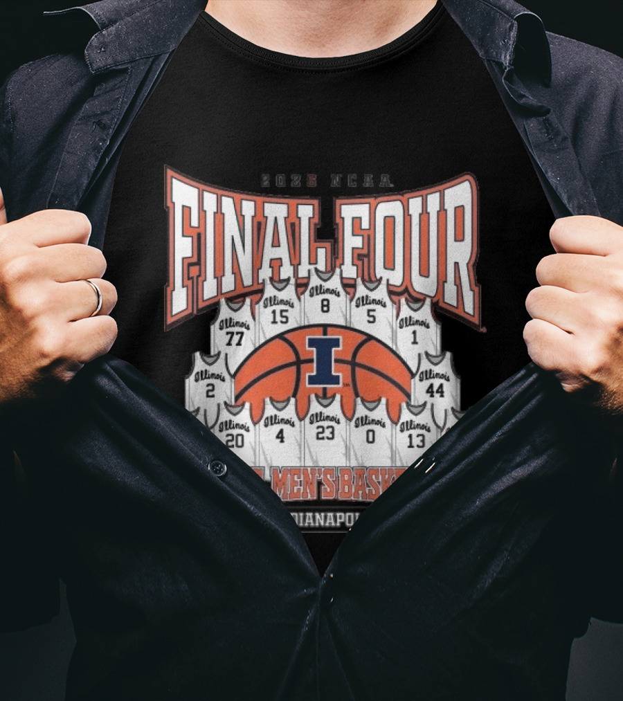 2026 NCAA Final Four Illinois Mens Basketball Indianapolis T-Shirt