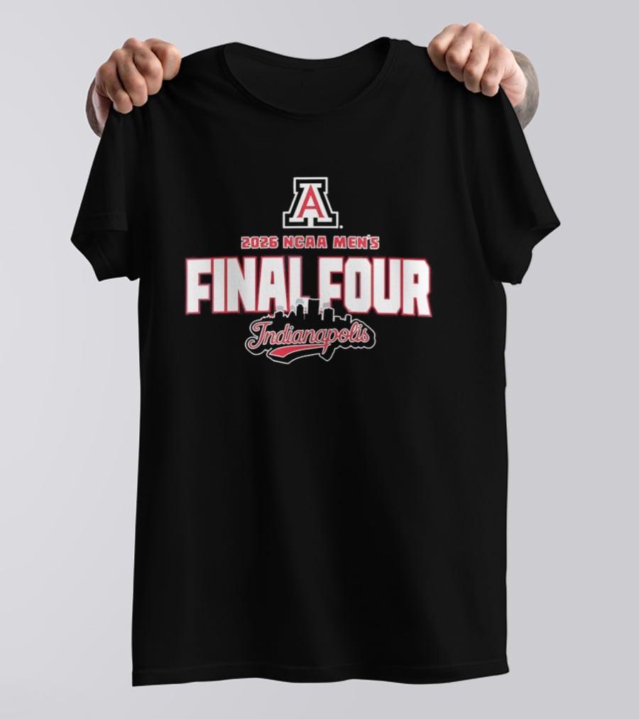 Arizona Wildcats 2026 NCAA Men's Final Four Indianapolis T-Shirt