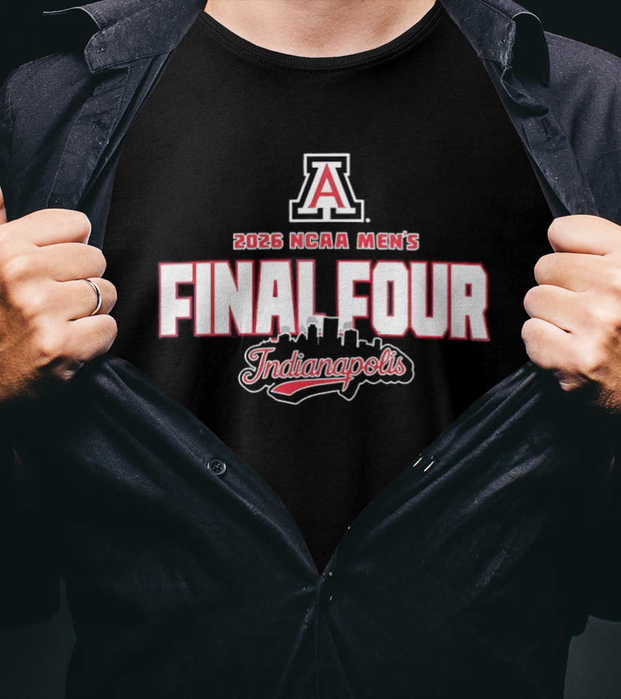 Arizona Wildcats 2026 NCAA Men's Final Four Indianapolis T-Shirt